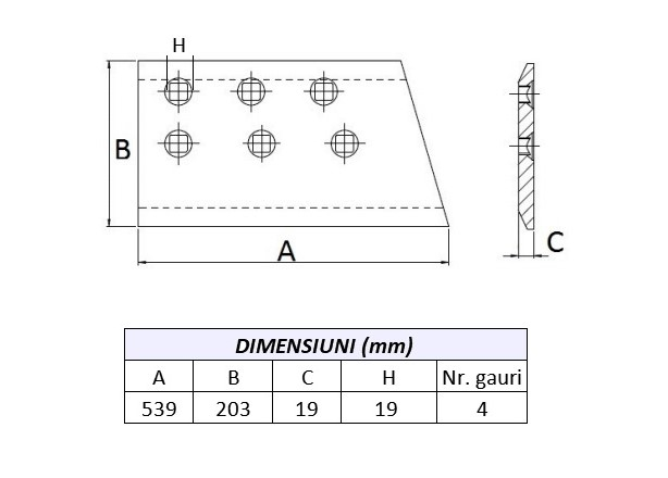 Coltar buldozer 1774551-AROX [2]