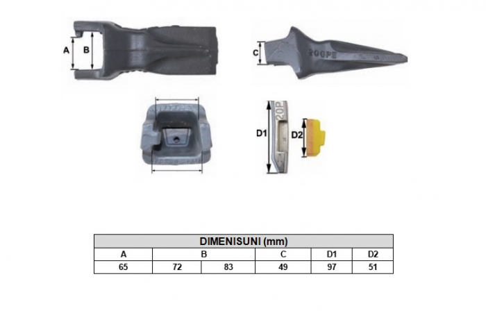 Bucket tooth 30GPE-ESCO [3]
