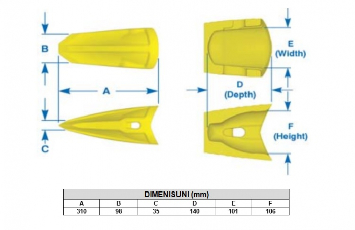 Bucket tooth K30RCB-KOMATSU [4]