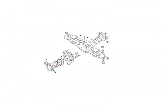 Bush 115X125X44 for New Holland backhoe loader-CARRARO [2]