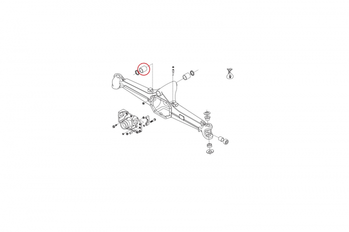 Bush for Volvo backhoe loader-CARRARO [2]