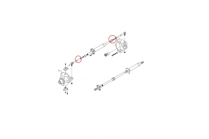 Tie rod for Volvo backhoe loader-CARRARO [2]