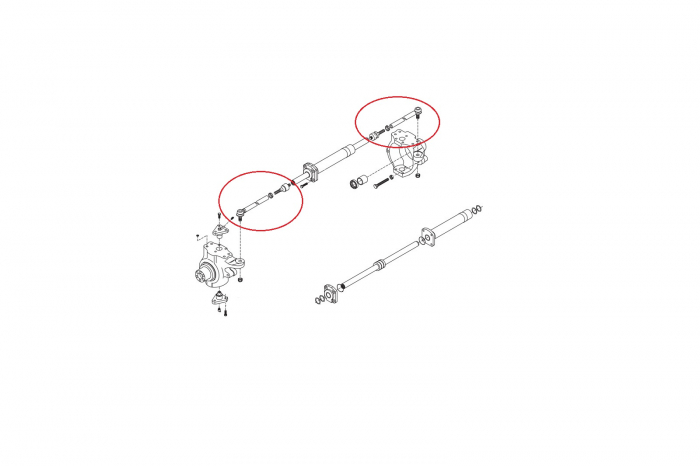 Steering arm assy for Komatsu backhoe loader-CARRARO [2]