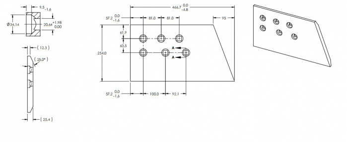 Coltar buldozer 9W8875B-AROX [2]