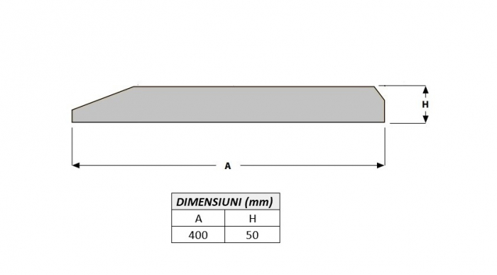 Cutit brut 400X50X1000-AROX [2]