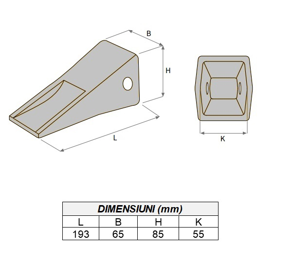 Bucket tooth 1U3252-ITR [4]