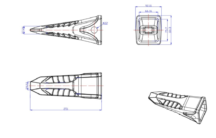 Dinte cupa 1U3302RC SHARK-AROX [4]