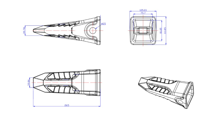 Dinte cupa 1U3352RC SHARK-AROX [4]