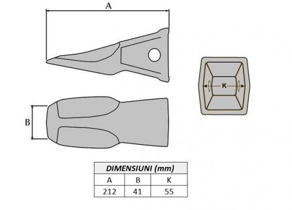 Dinte cupa 250STL-ESCO [4]