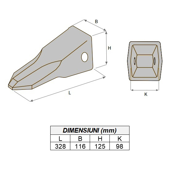 Bucket tooth 9W8452RC-ITR [4]