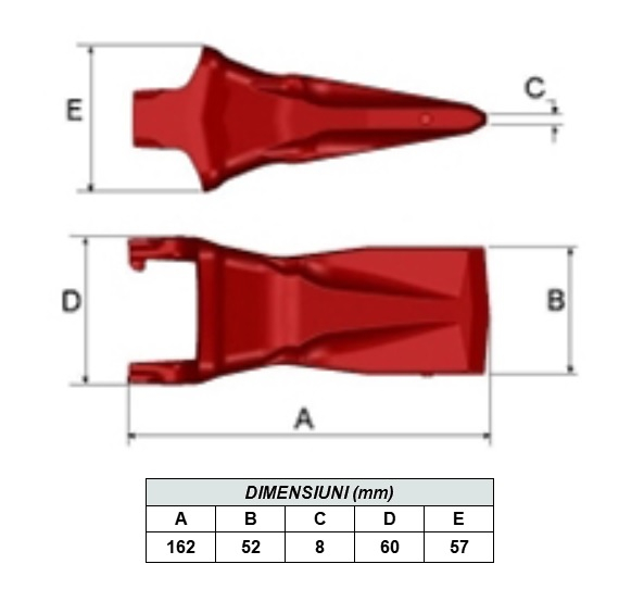 Bucket tooth MG8U-MTG [5]