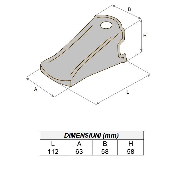 Dinte cupa UNI-Z I-AROX [5]