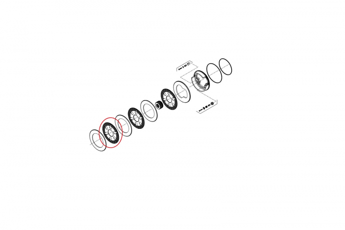 Brake plate for Volvo backhoe loader-CARRARO [2]