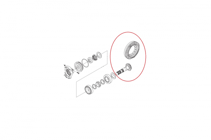 Bevel gear kit 065526-CARRARO [2]