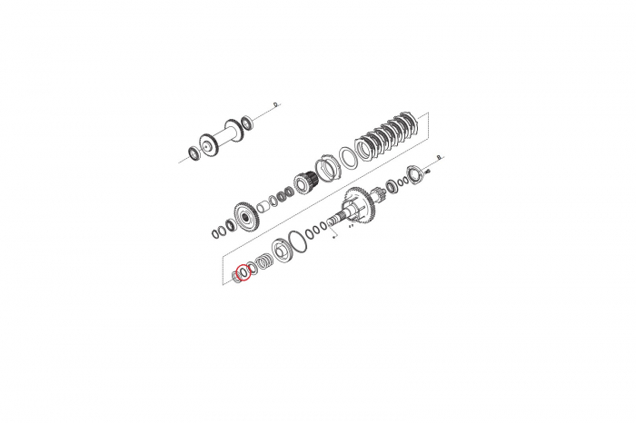 Locking ring for Volvo backhoe loader-CARRARO [2]