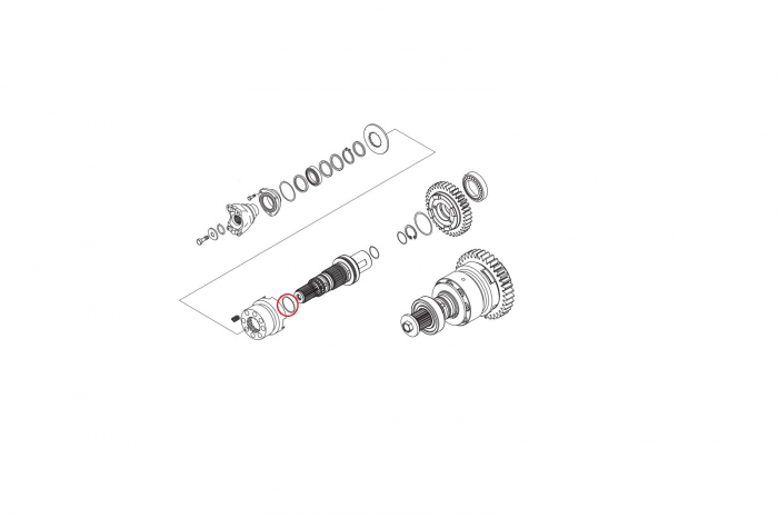 O-ring buldoexcavator Komatsu-CARRARO [2]