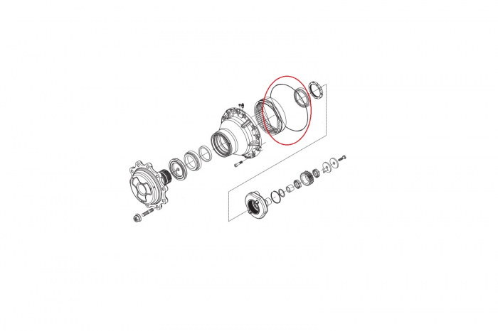 O-ring buldoexcavator Volvo-CARRARO [2]