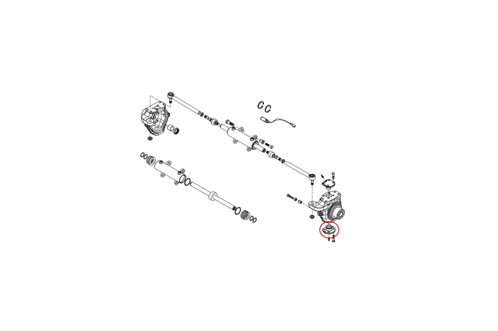 King pin for New Holland backhoe loader-CARRARO [2]