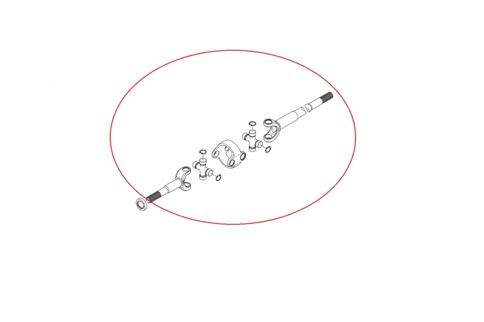 Double u-joint 145654-CARRARO [2]