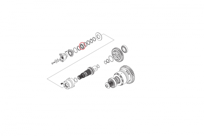Rulment transmisie buldoexcavator New Holland-CARRARO [2]