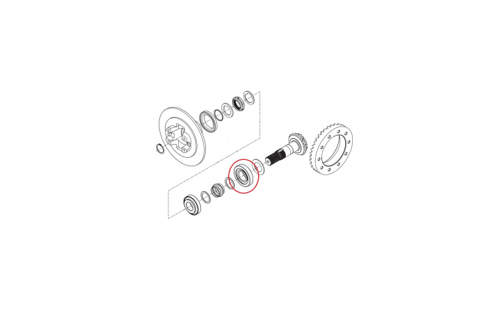 Bearing for Volvo backhoe loader-CARRARO [2]