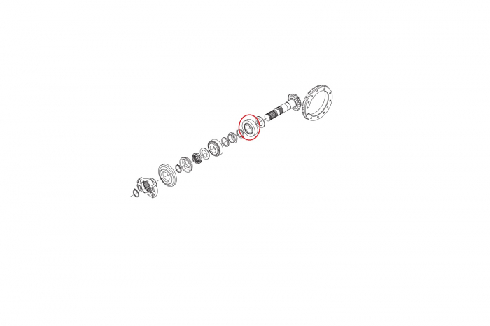 Bearing for Volvo backhoe loader-CARRARO [2]