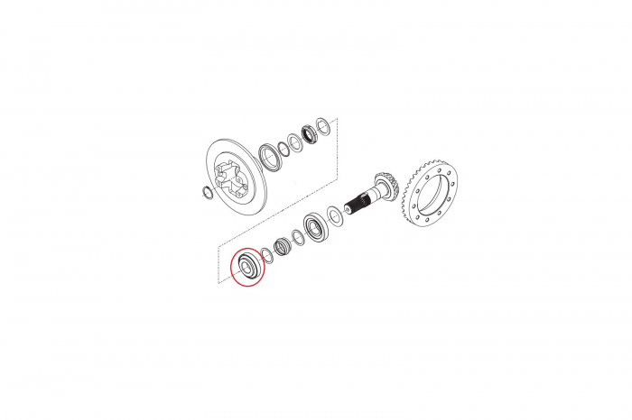 Bearing for Volvo backhoe loader-CARRARO [2]