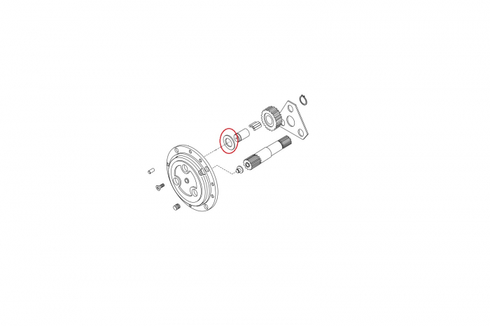 Thrust washer for New Holland backhoe loader-CARRARO [2]