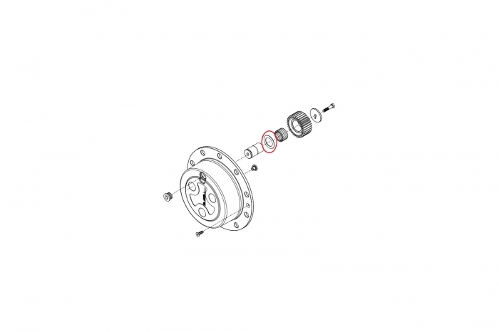 Washer for Volvo backhoe loader-CARRARO [2]