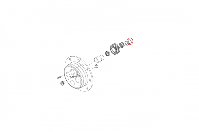 Lock ring for Volvo backhoe loader-CARRARO [2]