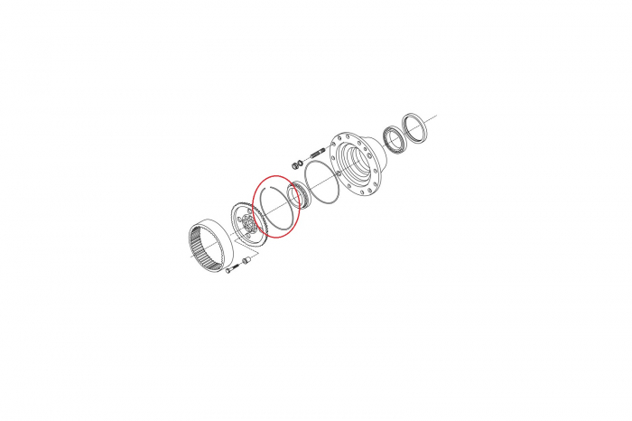 Lock ring for Volvo backhoe loader-CARRARO [2]
