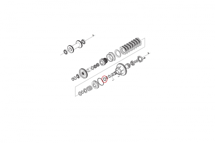 Seal ring for Komatsu backhoe loader-CARRARO [2]