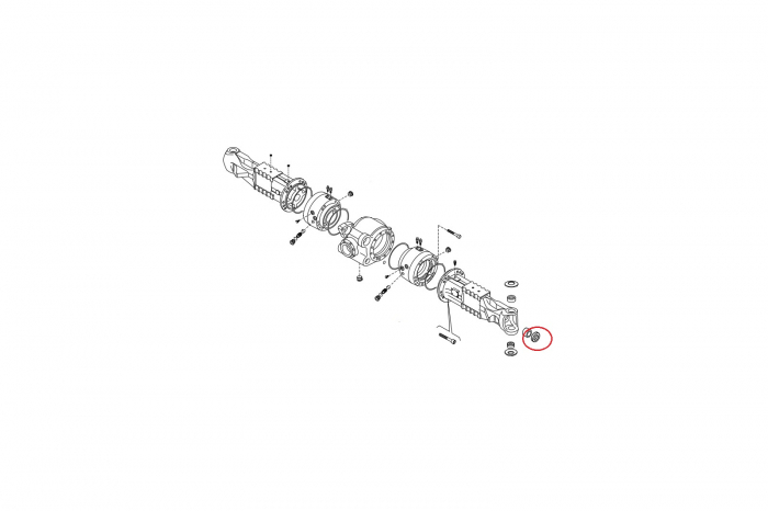 Seal ring for Komatsu backhoe loader-CARRARO [2]
