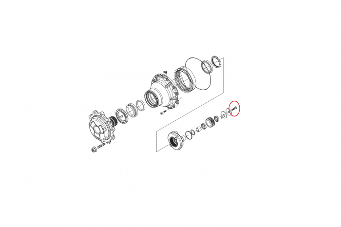 Bolt for Volvo backhoe loader-CARRARO [2]