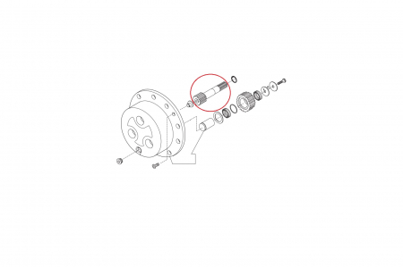 Axle shaft with gear 138735-CARRARO [1]