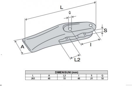Dinte cupa buldoexcavator tip Hidromek 81010605-AROX [3]