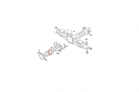 Bush 115X125X44 for New Holland backhoe loader-CARRARO [1]