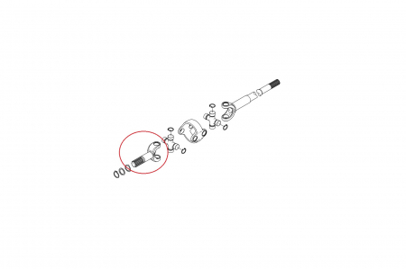 Half shaft (whell side) 048685-CARRARO [1]
