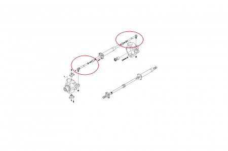 Steering arm assy for Komatsu backhoe loader-CARRARO [1]