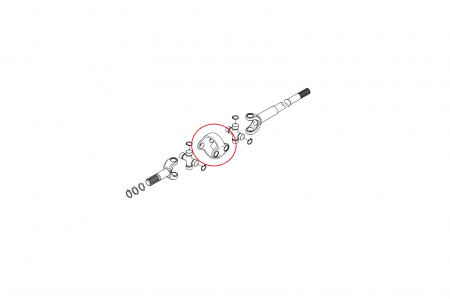 Central body for Komatsu backhoe loader-CARRARO [1]