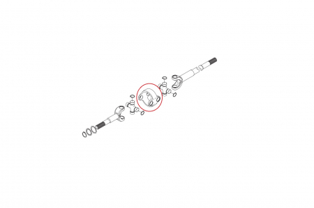 Central body for Komatsu backhoe loader-CARRARO [1]