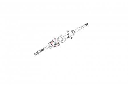 U-joint cross 046297-CARRARO [1]
