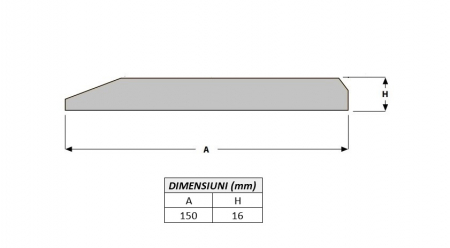 Cutit brut 150X16X1000-AROX [1]