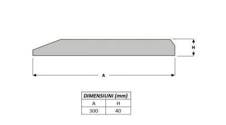 Cutit brut 300X40X1000-AROX [1]