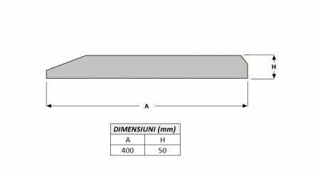 Cutit brut 400X50X1000-AROX [1]