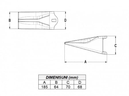 Bucket tooth 4K0034-AROX [4]