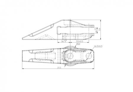 Dinte cupa miniexcavator Kubota 5017005010-AROX [3]