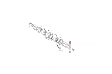 Spacer for New Holland backhoe loader-CARRARO [1]