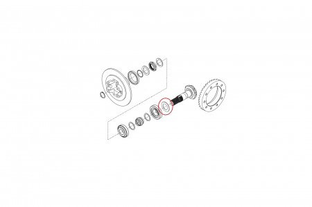 Spacer for New Holland backhoe loader-CARRARO [1]