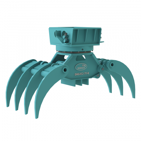 Cu rotire - Graifer lemne/cherestea cu 7 dinti DHG452-7T-R-DEHACO